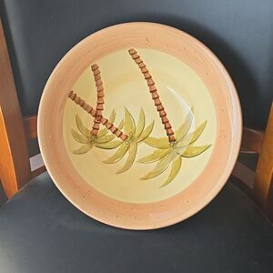Carribean Palm Tree Plate by Canterbury Potteries by Toby Pien 2003